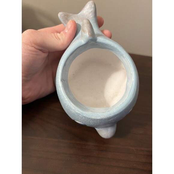 Ceramic Dolphin Planter - Picture 3 of 3